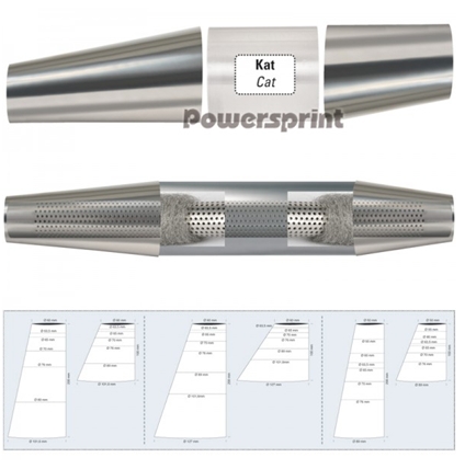 Powersprint Reduzier-Konus 89  AS-200 asymmetrisch Anschluss