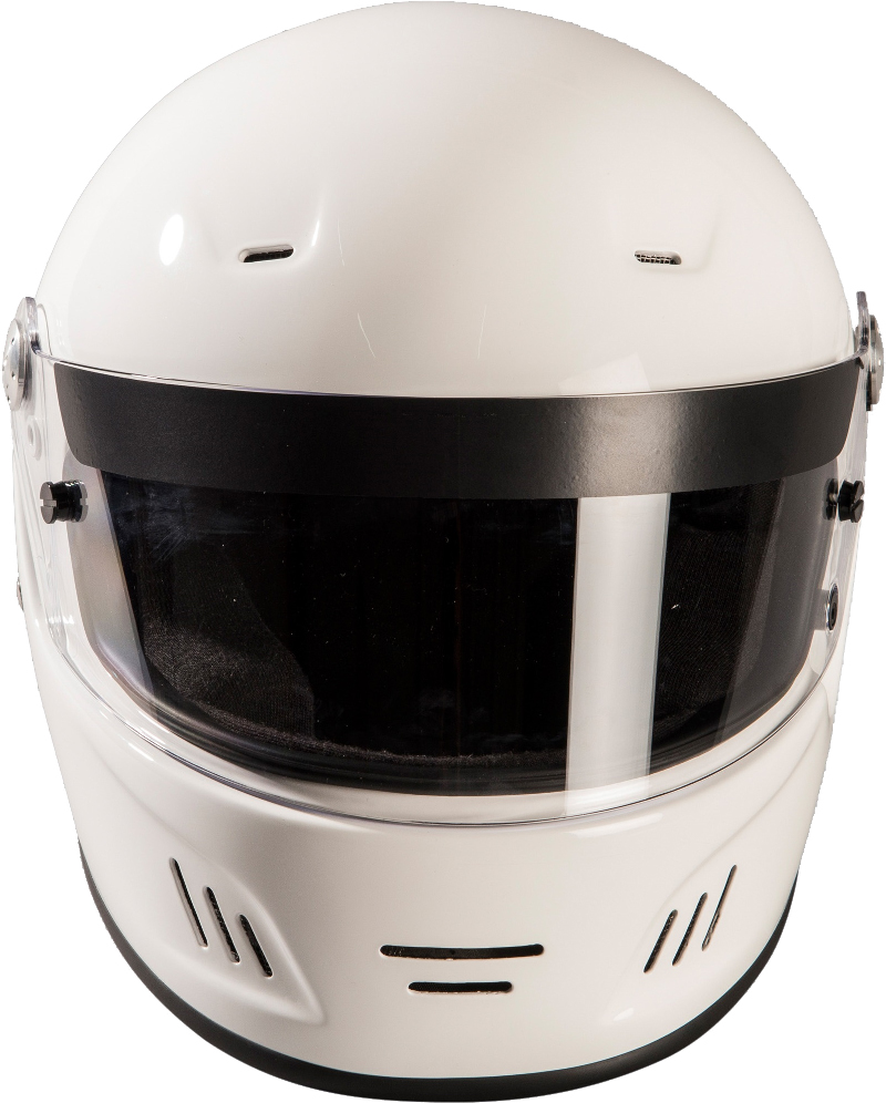 Beltenick FF Racing Integralhelm weiß FIA 8859-2015 mit HANS-Clips
