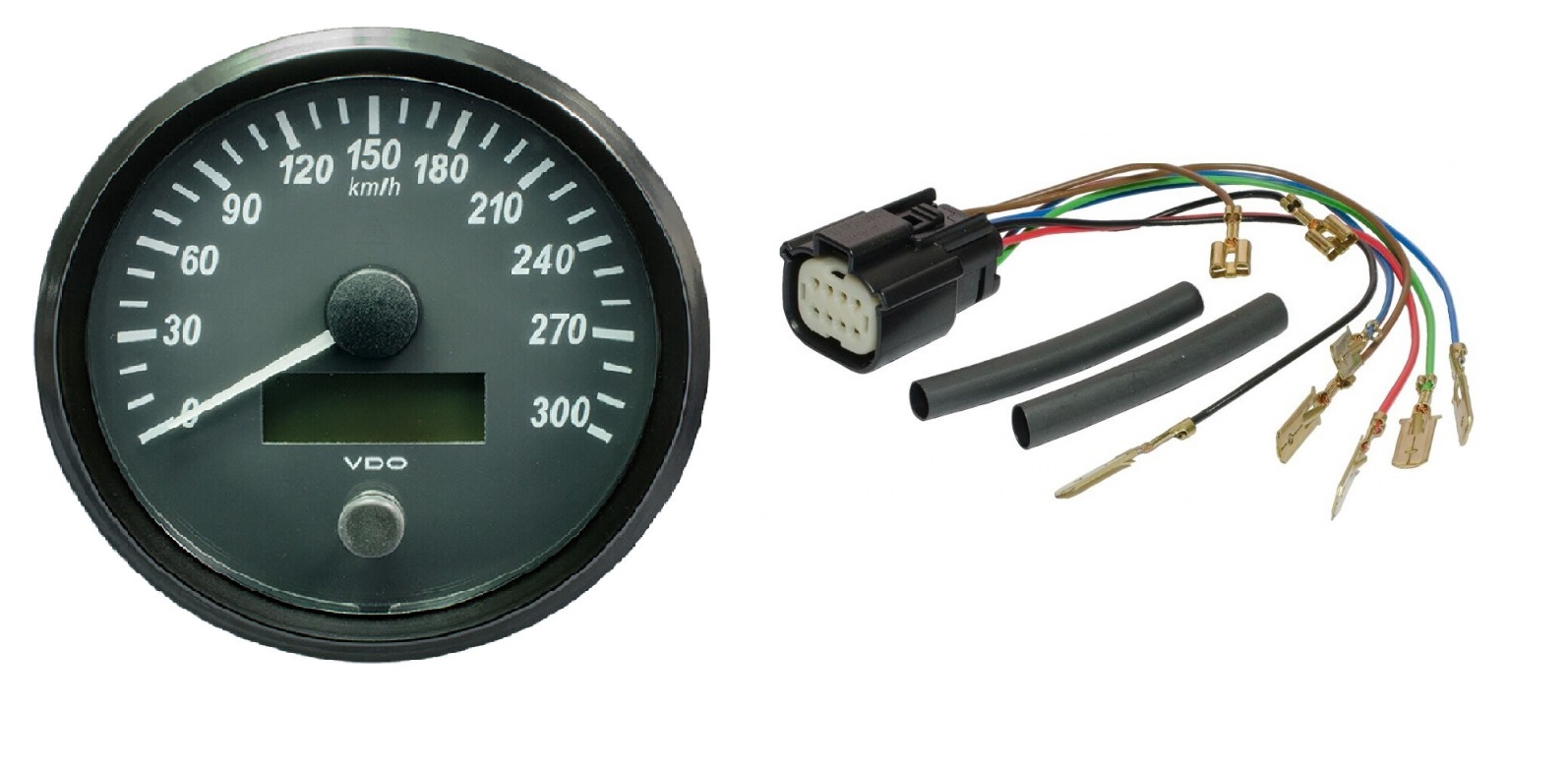 VDO SingleViu Tachometer 100mm  Meßbereich 0-300 km/h incl. Anschlusskabel