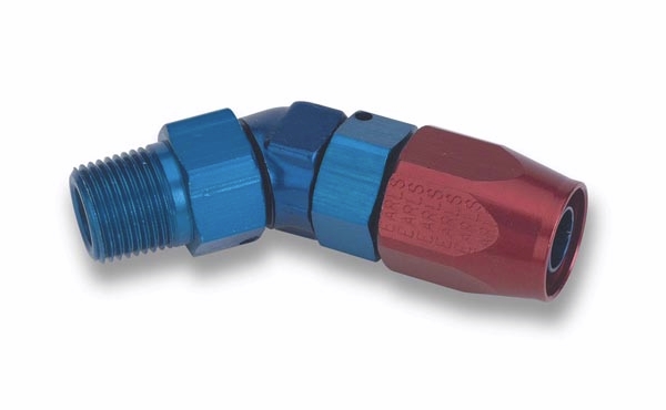 JIC Anschluss Blockwinkel 45° 3/8x18 NPT-  Dash 08
