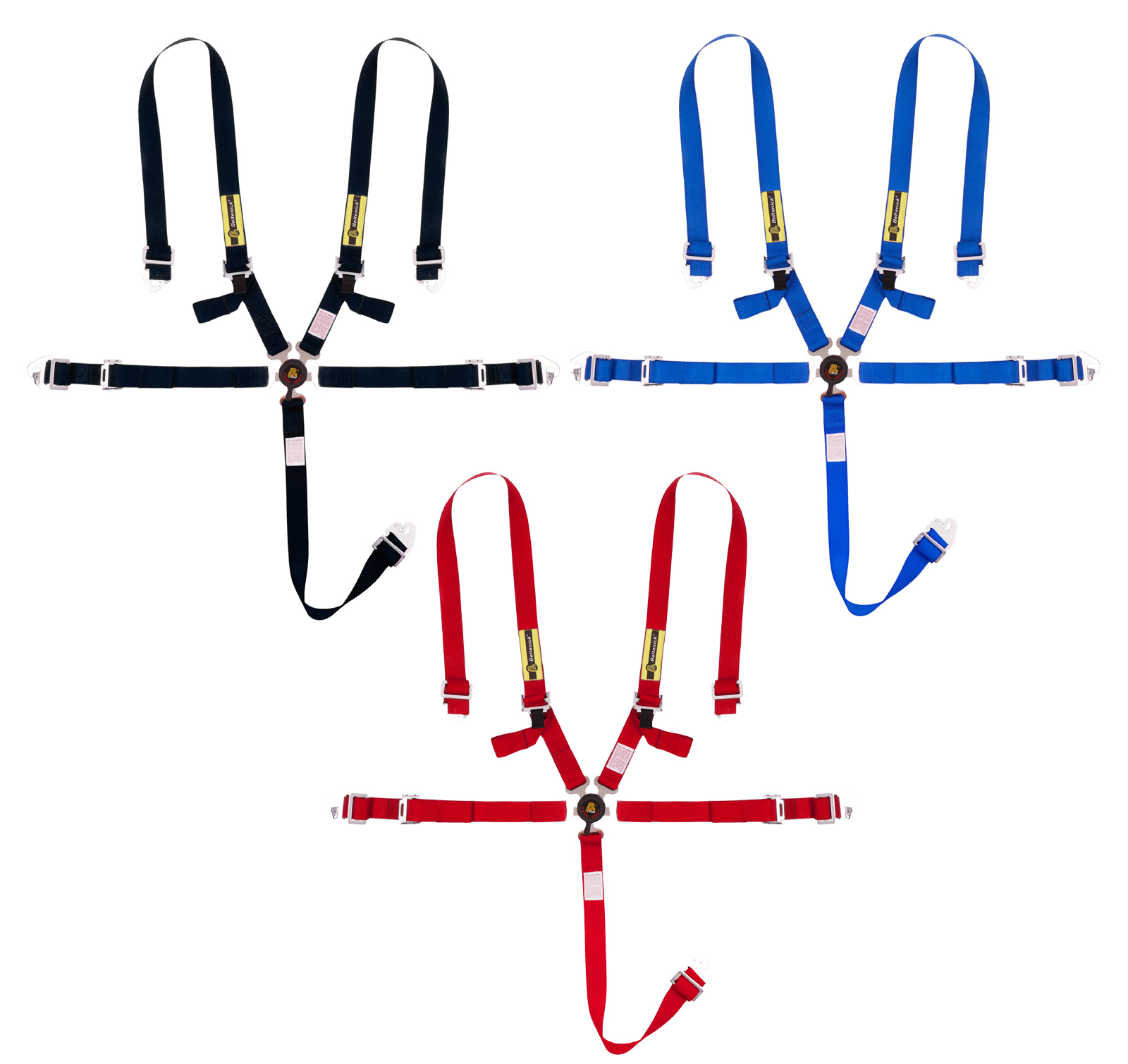 Beltenick 6-Punkt Buggy Gurt 50 mm – Minibuggy Sicherheitsgurt schwarz blau rot
