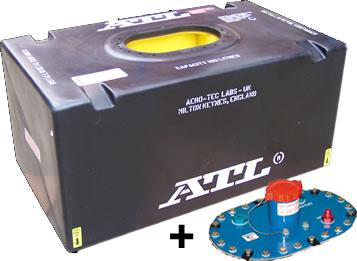 ATL Sicherheitstank 26 gal. 100ltr.  FIA FT3 zugelassen komplett mit Deckplatte