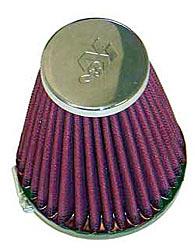 K&N Universalluftfilter, 55mm Flansch  Konische Rundform, 89x51 102lg