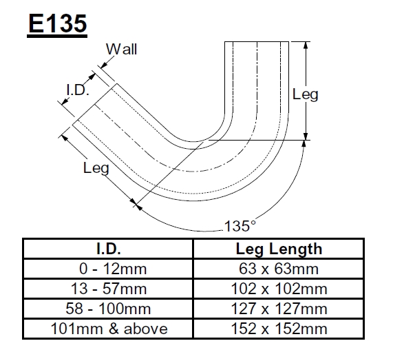 Samco Krümmer 135° D102   rot