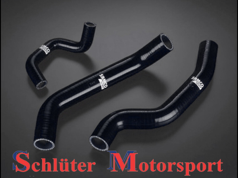 Samco Alfa Romeo T155 Twin Spark 16v   3-teiliges Kühlwasser-Schlauchkit schwarz