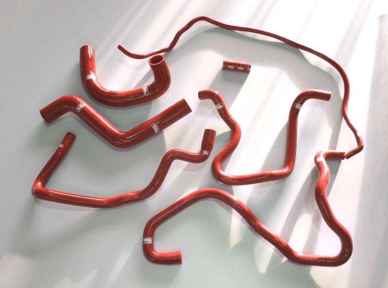 Samco Schlauchkit Ford Escort MK5 RS2000   7-teiliges Kühlwasser-Schlauchkit rot