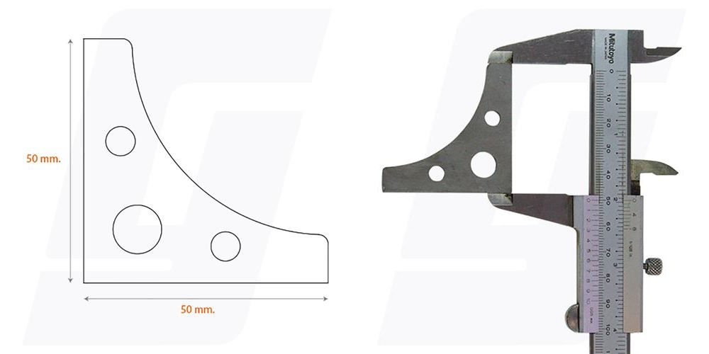 Schweisslasche Nr.10  50x50x3mm  - Domex700