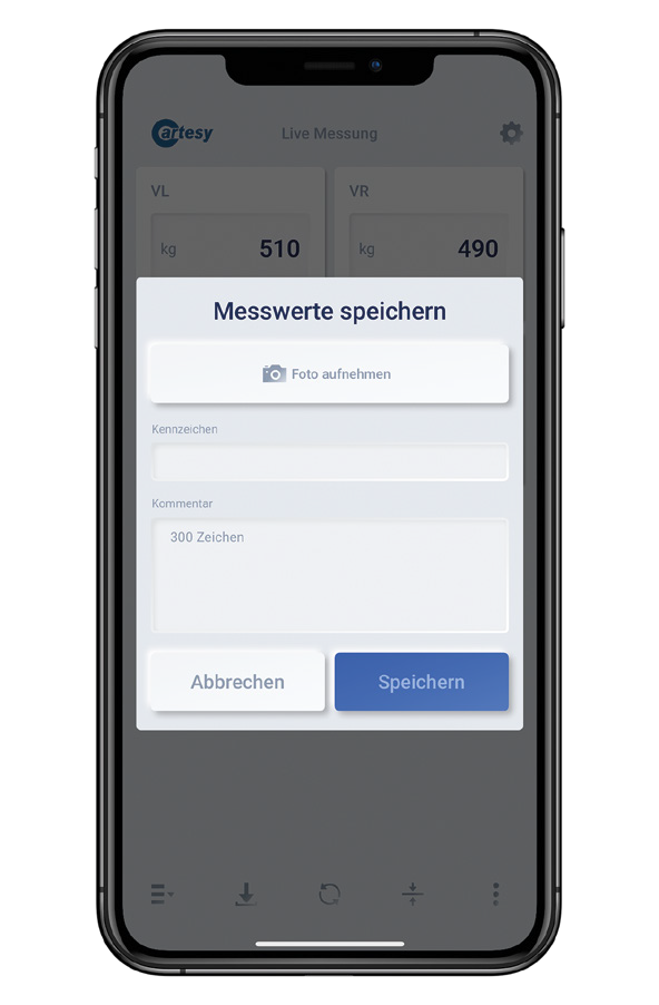 Inno!weight Radlastwaage wirelss  3200 kg - App Steuerung