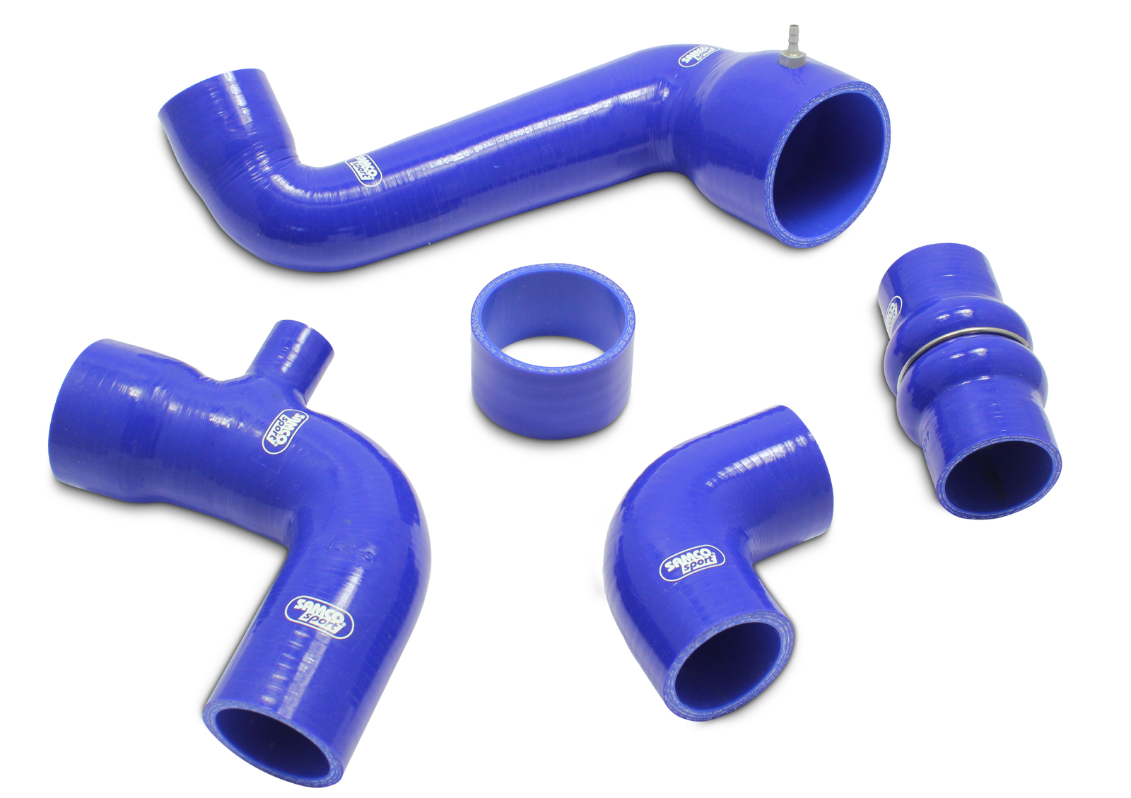 Samco Ford Fiesta RS Turbo 90-92   5-teiliges Ladeluftsystem rot
