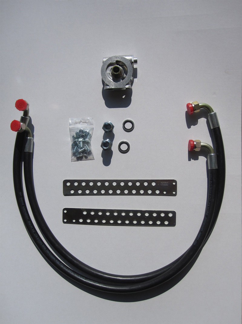 Mocal Ölkühlereinbausatz 3/4 mit Thermostat  1/2" Schläuche Aeroquip std.
