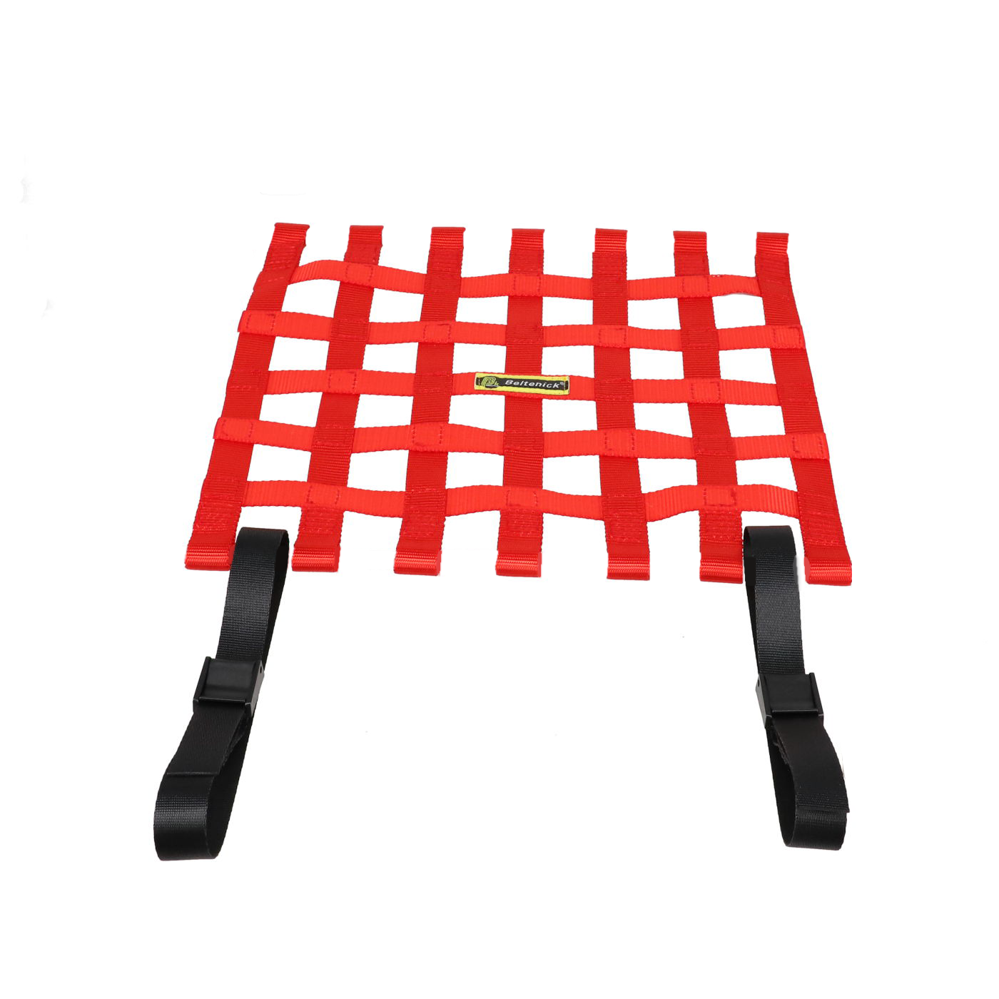 Beltenick Fensternetz WN20N rot 40cm x 40cm, Quadratisch mit 2Straps (schwarz)