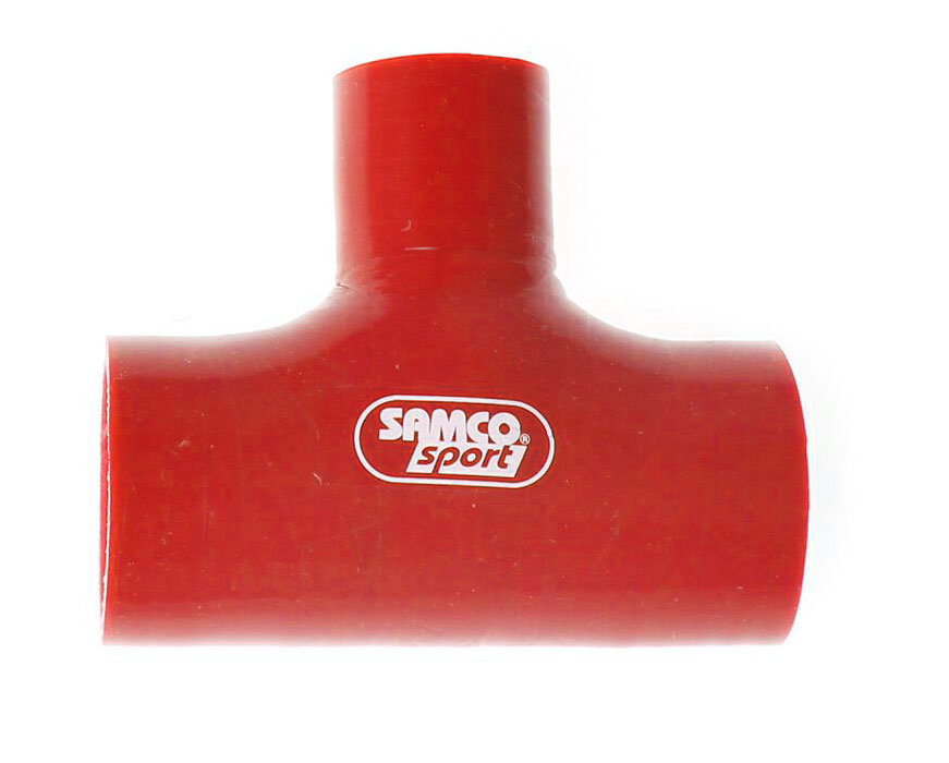 Samco T-Schlauchkupplung 63mm   Durchm. Abzweig 25mm rot