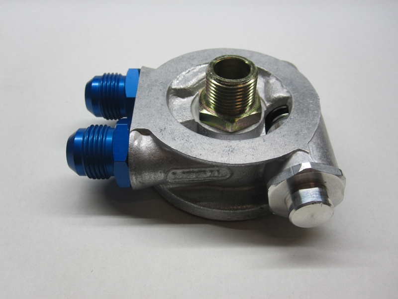 Mocal Ölkühler-Adapterplatte M18 Set  mit Thermostat - Set mit Dash10 Aluminium Anschlüssen