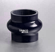 Samco Schlauch 70mm   mit Ausgleichswulst schwarz