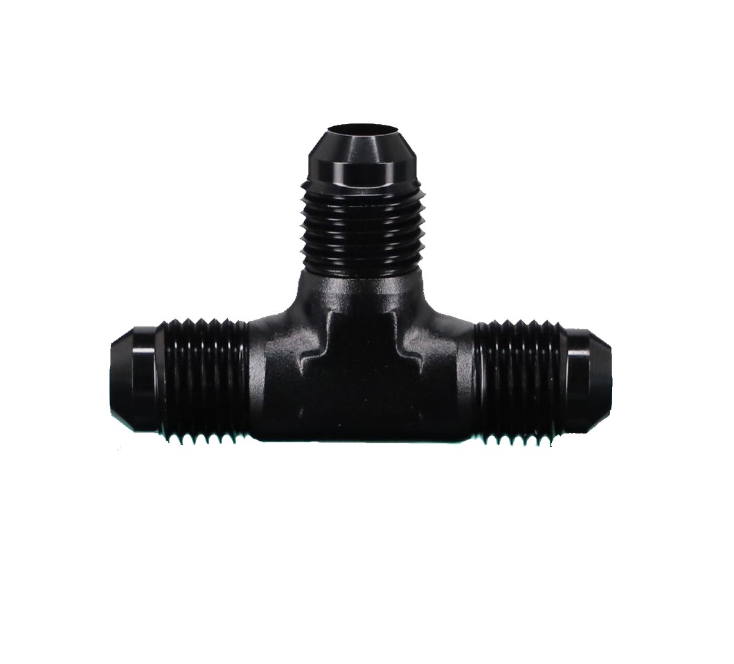 T-Stück Dash 6 / -6 AN / JIC 6   3x Dichtkegel Aussengewinde