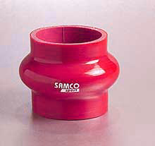 Samco Schlauch 80mm   mit Ausgleichswulst rot