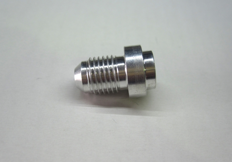 Aufschweißadapter Aluminium JIC D03 3/8x24 (rund)