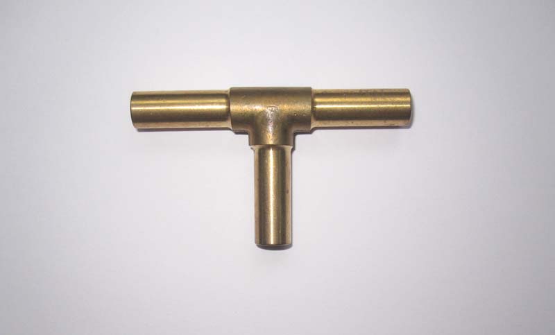 T-Stück glatt, Messink  10 mm