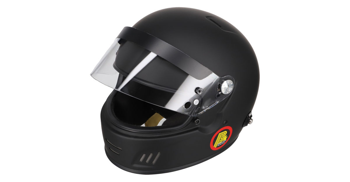 Beltenick FF Racing Integralhelm schwarz FIA 8859-2015 mit HANS-Clips