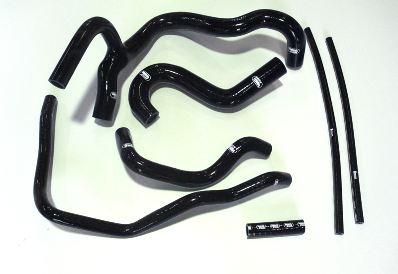 Samco Audi Quattro UR Turbo 10v 2.2Ltr 5cyl 7-teiliges Kühlwasser-Schlauchkit schwarz