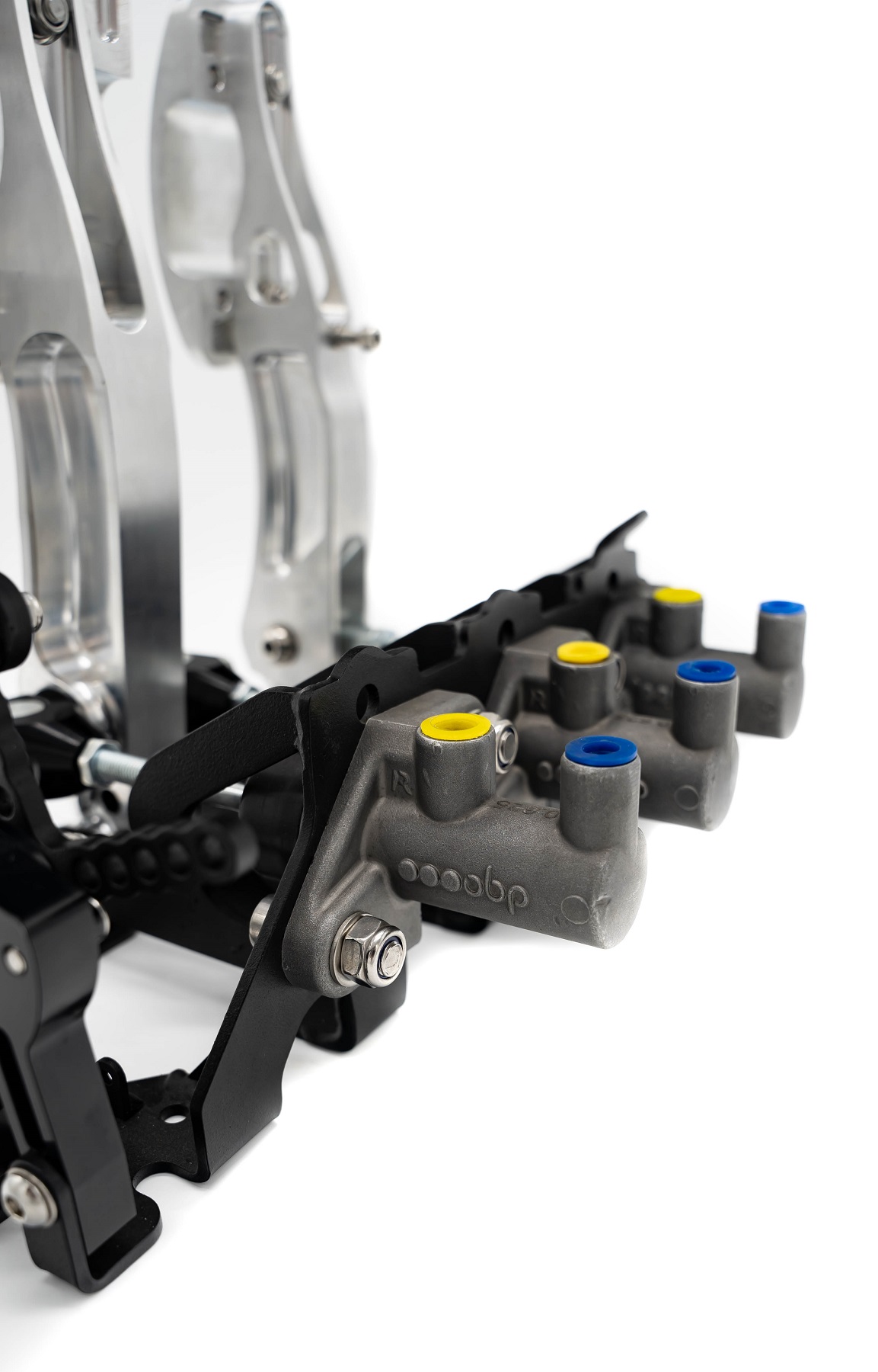 OBP Pedal Box Racing Series Pedal System  mit Wagebalken silber