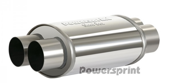 Powersprint Short Box X-Führung  oval Ø 63,5mm 370 mm Länge