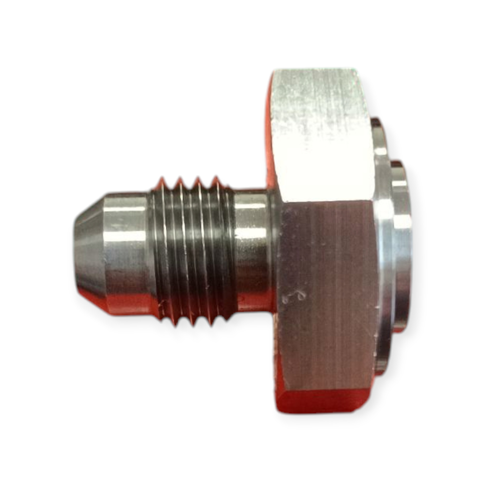 Aufschweißadapter Stahl JIC D04  7/16-20 (Sechskant)