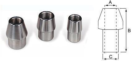 Einschweissbuchse M16x1,5 rechts  leichte Ausführung 31x35mm (Rohr 35x2,0)