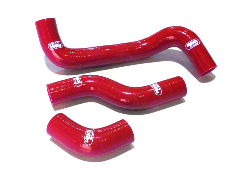 Samco Toyota Celica GT4 ST185 3S-GTEU   3-teiliges Kühlwasser-Schlauchkit rot