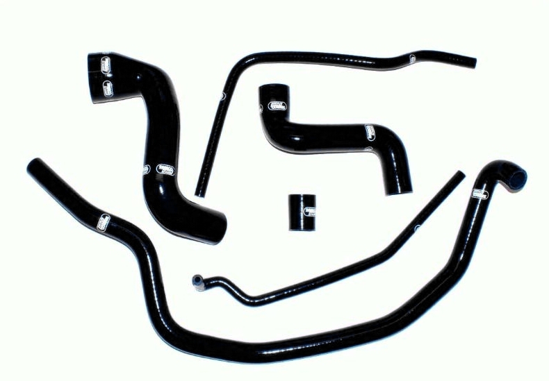 Samco Porsche 944S 16v 2.5L Engine 187Bhp   6-teiliges Kühlwasser-Schlauchkit schwarz