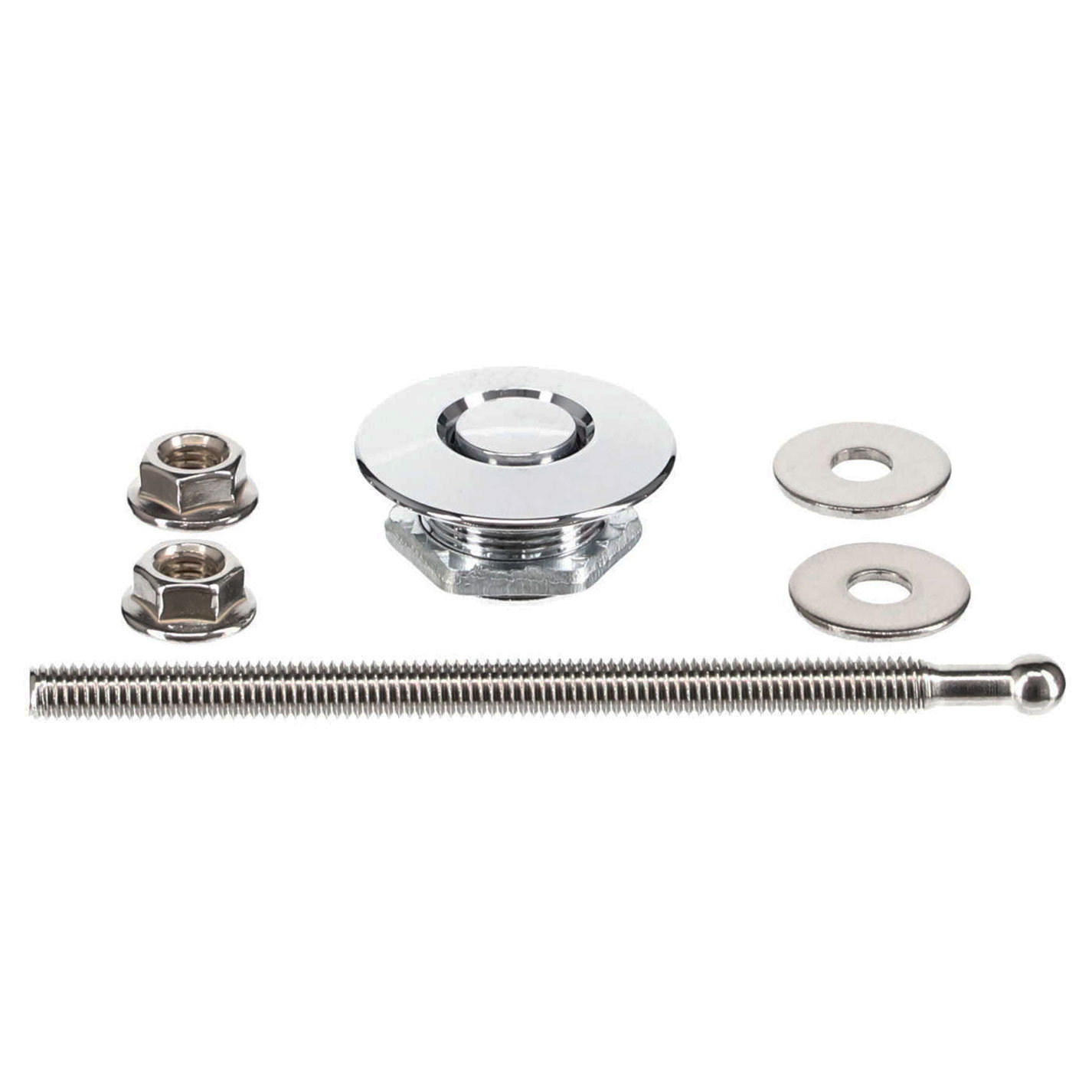 Push Lock Haubenhalter 31,5mm  silber