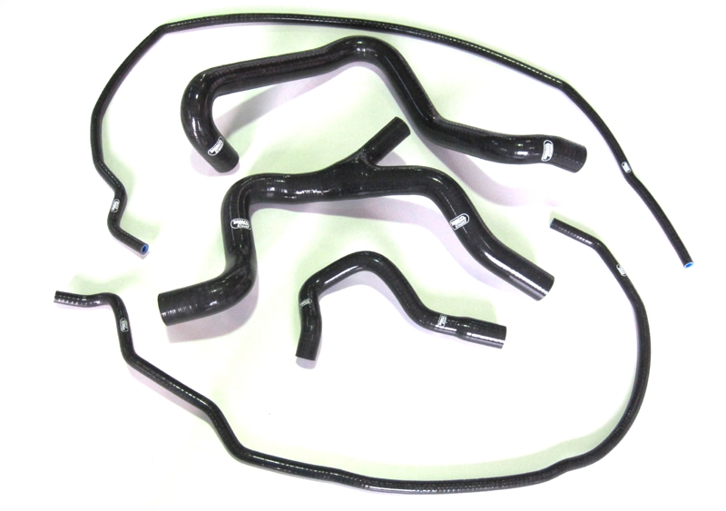 Samco Ford Focus RS 2.5ltr Turbocharged Duratec 06-   5-teiliges Kühlwasser-Schlauchkit schwarz