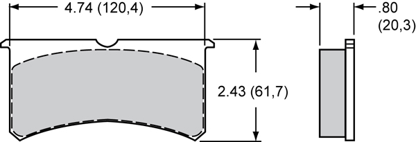 Wilwood Bremsbeläge 150-14773K