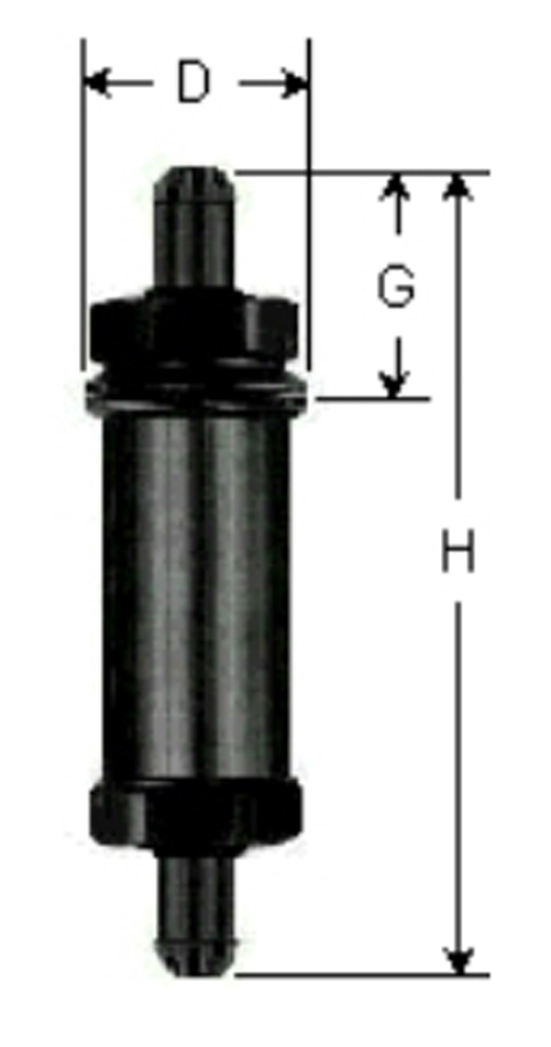 Be- und Entlüftungsventil - Inline-Ventil ( 6,5mm)  Schlauchanschluss 6,5mm