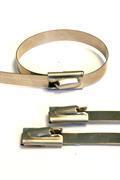 Edelstahlbinder 4,5mm x 770mm z.B. für Thermoband  Passend bis zu einem Durchmesser von 244mm