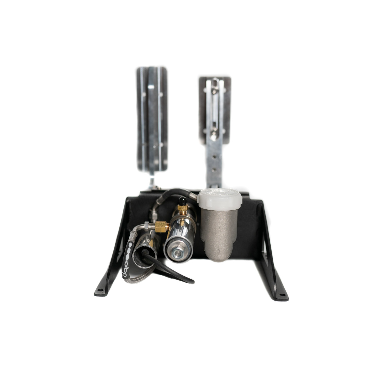 OBP Sim Racing E Sport Pedalbox silber  2 Pedale, incl. hydraulischer Bremse