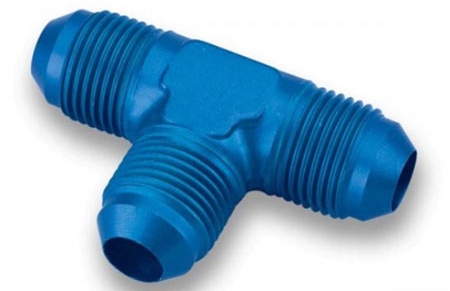 T-Stück Dash 8 / -8 AN / JIC 8 3x Dichtkegel Aussengewinde