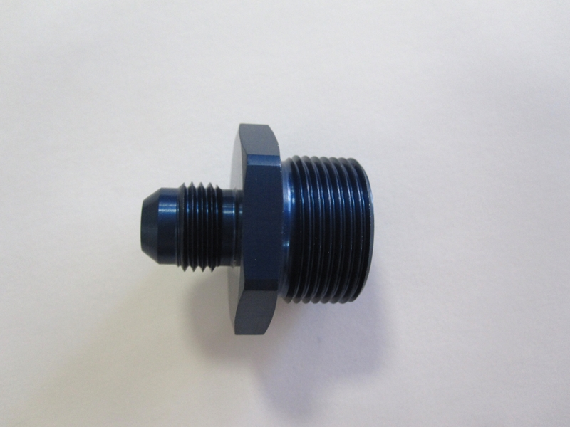 Aluadapter JIC/DIN  06AN, Dash 6  (9/16-18 UNF) / M24x1,5