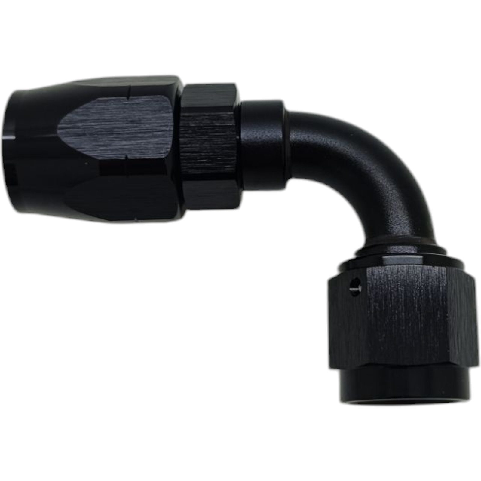 JIC Anschluss 06AN Rohrbogen 90° schwarz  Dash 06 JIC  9/16-18 UNF
