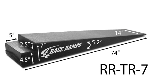 Raceramp Trailer Ramps 13cm hoch (Paar 2 Stück)   188cm lang - 5,5 Grad Anfahrwinkel (Paar 2 Stück)