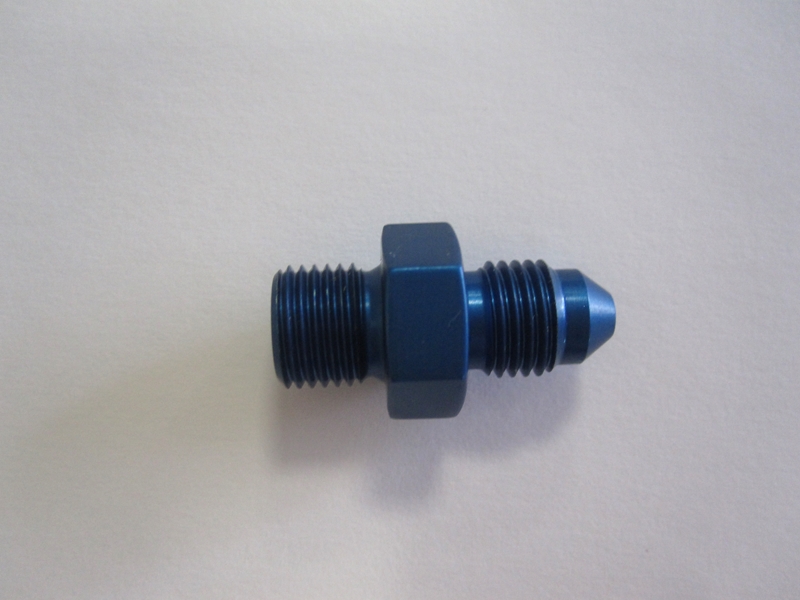 Aluadapter JIC/DIN 03AN, Dash 3 (3/8x24 UNF)  / M10x1,0