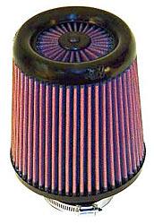 K&N Universalluftfilter, 76mm Flansch  Konische Rundform, 140x127 165lg