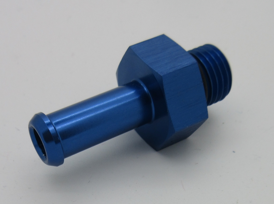 Alu-Adapter 7/16 UNF  - 8mm Schlauch  Anschluss Bremszylinder