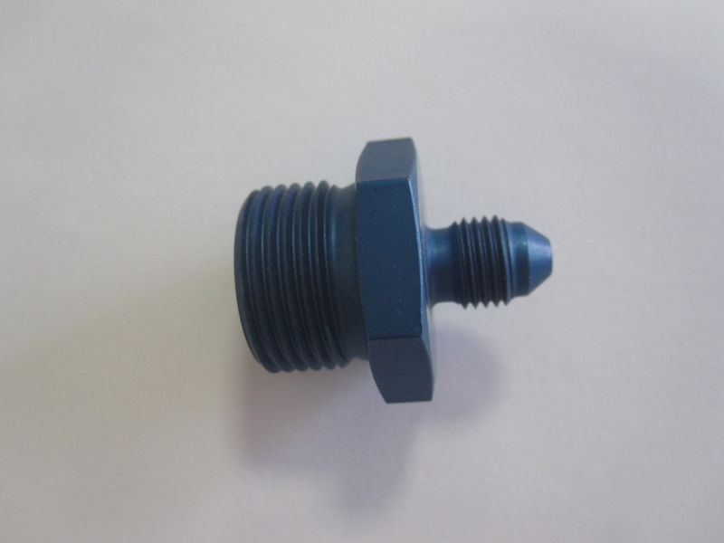 Aluadapter JIC/DIN  03AN, Dash 3 (3/8x24 UNF)  / M20x1,5