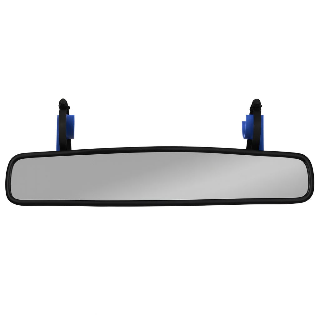 Weitwinkel Innenspiegel 355mm Spiegel Blau incl. Montageset (3D Druck) für 40mm Rohrdurchmesser