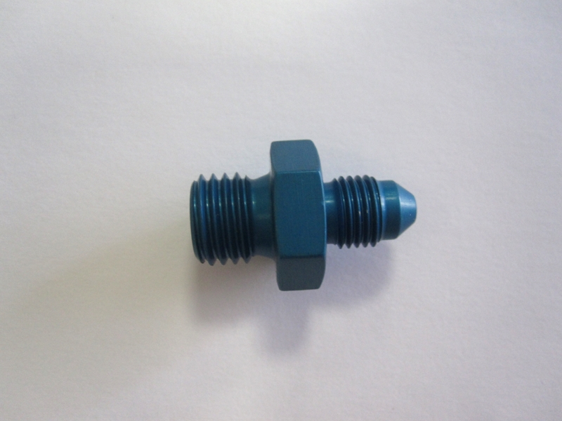 Aluadapter JIC/DIN  03AN, Dash 3 (3/8x24 UNF)  / M12x1,5