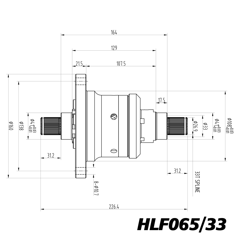 instrument, Objektiv, Linsentyp, Technischezeichnung, HLF065/33