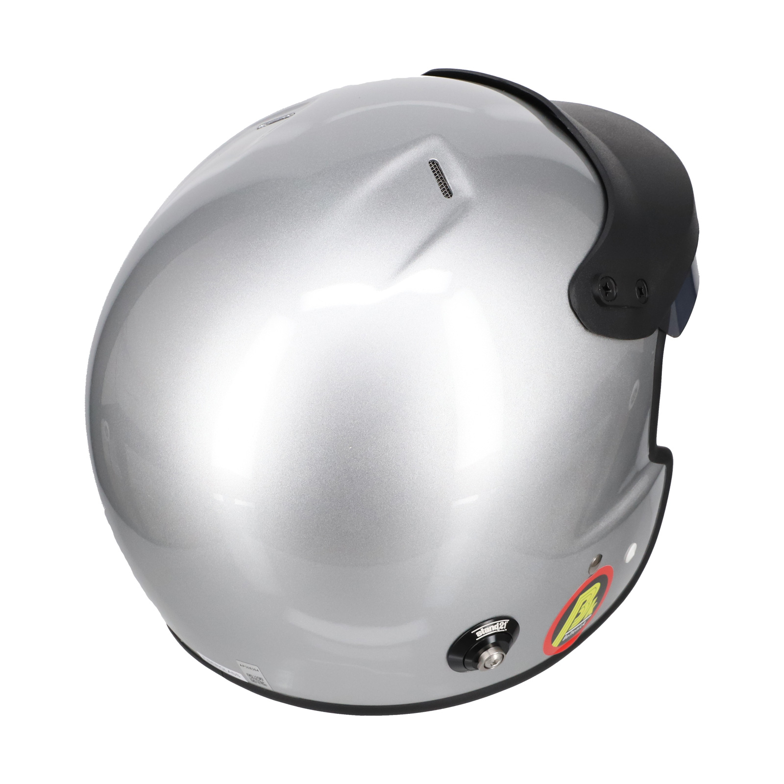 Beltenick OF Racing silber mit Hans Clips Homologation FIA 8859-2024 / 2015 Jet Helm