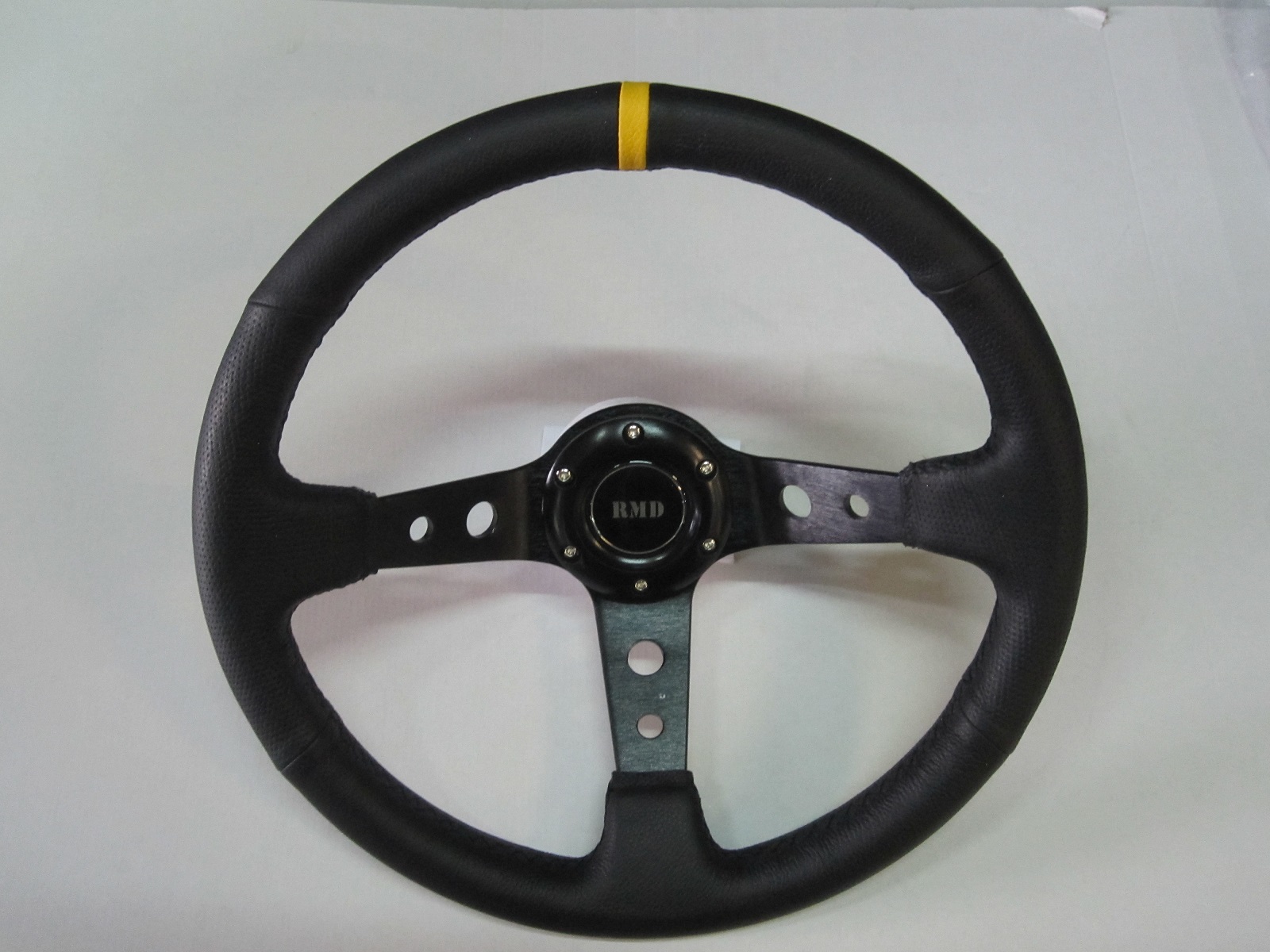 RMD Lenkrad Rallye 350mm   95mm geschüsselt Glattleder (SVI-4152BB)