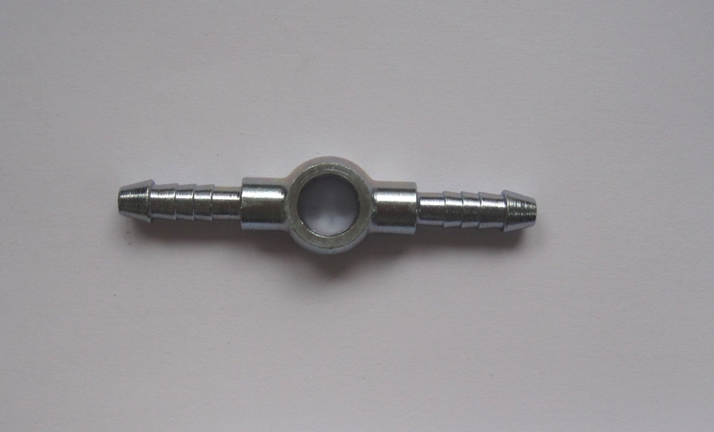 Stahl-Doppelringstück 4mm Schlauch  Bohrung 8mm Durchmesser